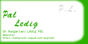 pal ledig business card
