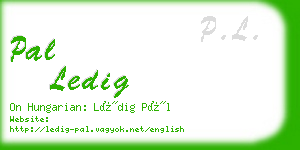 pal ledig business card